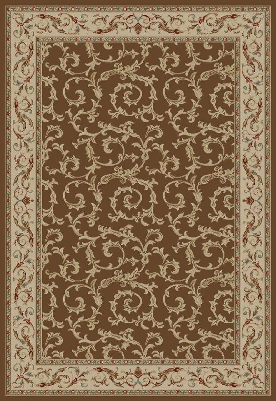 Jewel European 4398 Veronica Brown Area Rug by Concord Global Trading