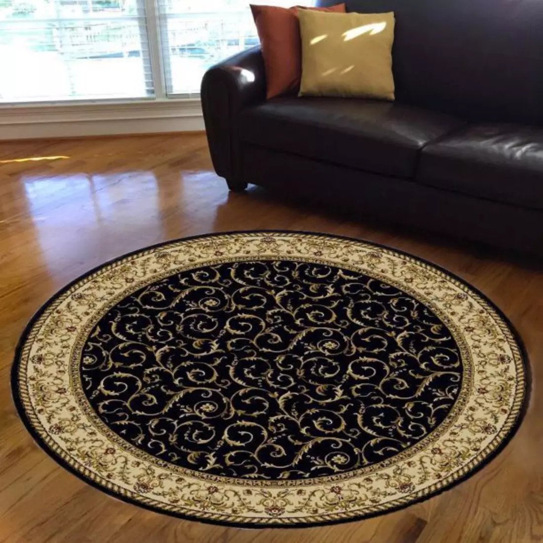 Radici Como 1599 Black Area Rug - Carpet & Tile Mart