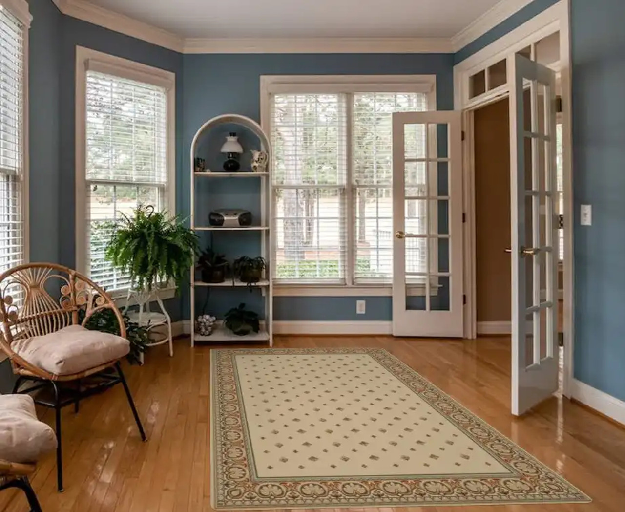 Ankara Classic 6302 Ivory Area Rug Room Scene