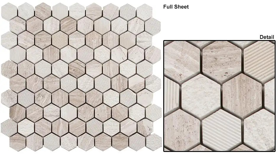 EHEX152 Excalibur Winter Fjord Mosaic Tile Product Image