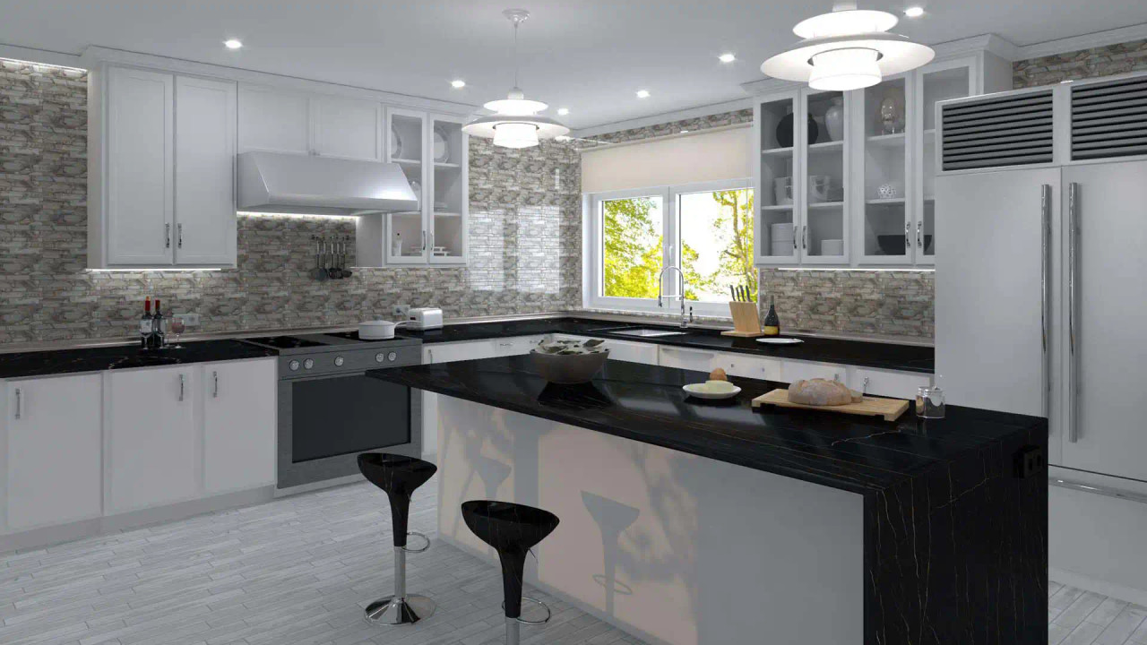 MGF621 Magical Forest Snow Palace Mosaic Tile Room Scene