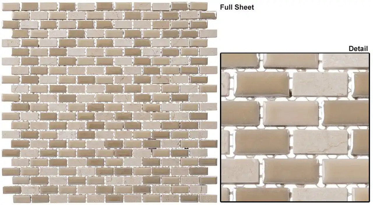 PBS01 Porcello Shiny Oyster Mosaic Tile Product Image PBS01 Porcello Shiny Oyster Mosaic Tile Product Image