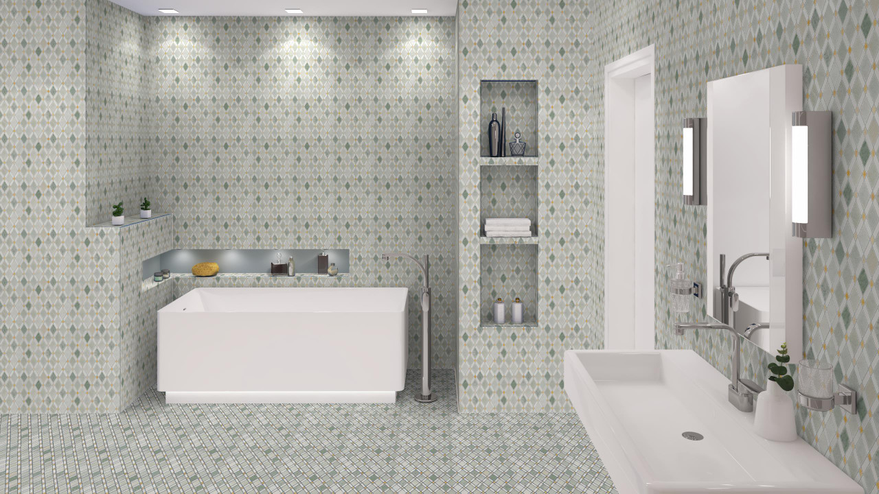 DS58 Diamond Mosaic Tile