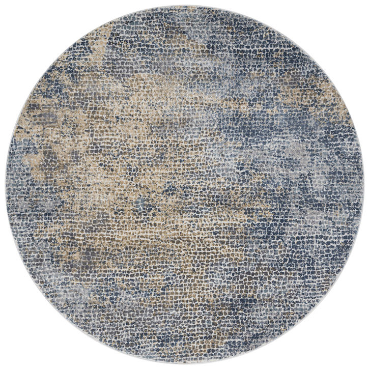 Loloi Patina PJ-05 Ocean/Gold Round Area Rug