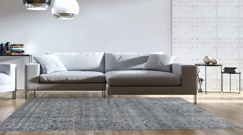 Loloi Patina PJ-06 Sky/Stone Area Rug - Carpet & Tile Mart