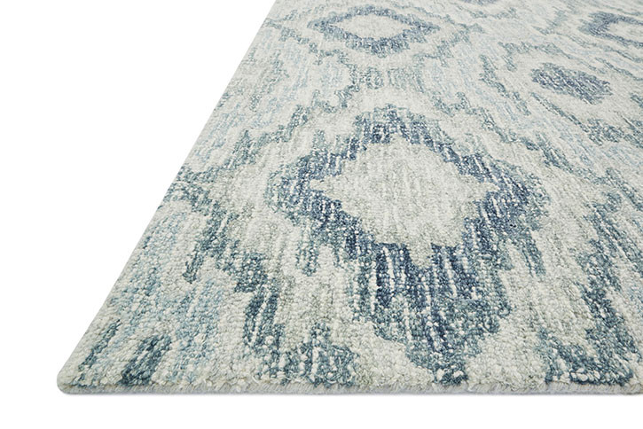 Loloi Tatum TW-01 Slate/Silver Area Rug Angle