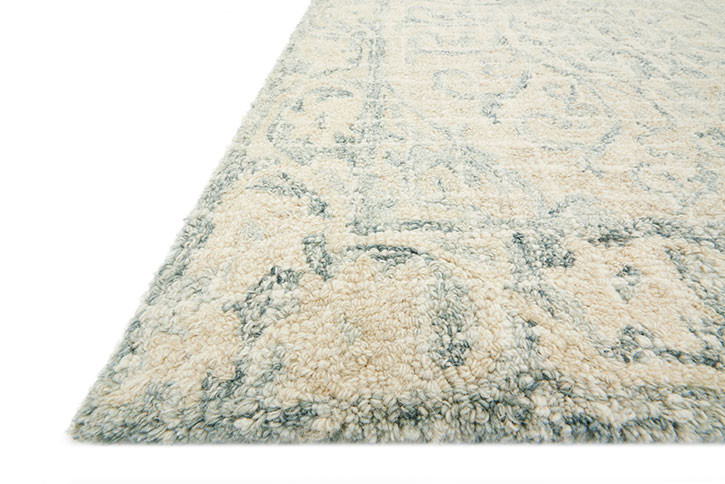 Loloi Tatum TW-05 Natural/Sky Area Rug Angle