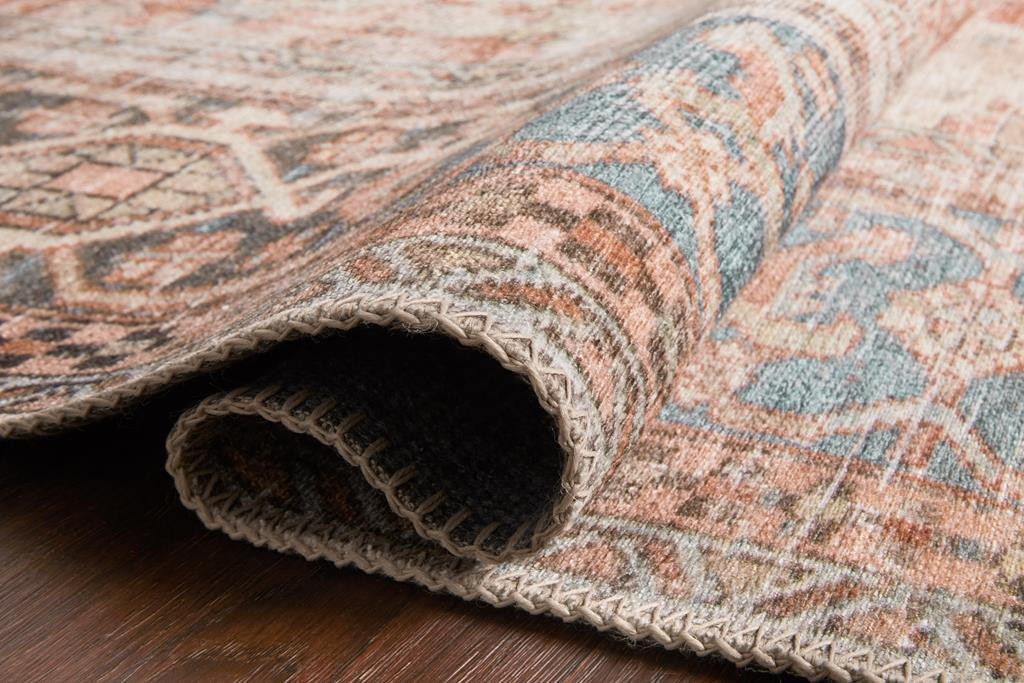 Loloi II Loren LQ15 Terracotta Sky Area Rug Carpet Mart