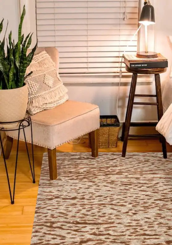 Loloi Juneau JY-01 Oatmeal/Terracotta Area Rug Room Scene