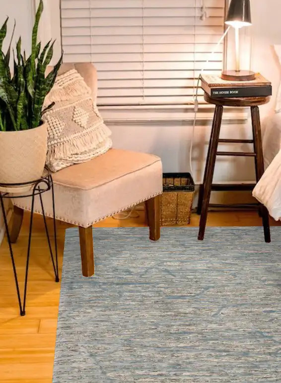 Loloi Juneau JY-07 Grey/Blue Area Rug Room Scene