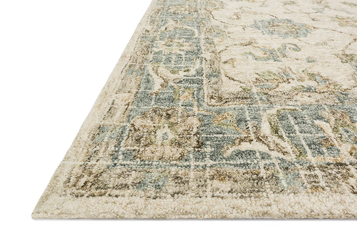 Loloi Julian JI-06 Ivory/Spa Area Rug Angle