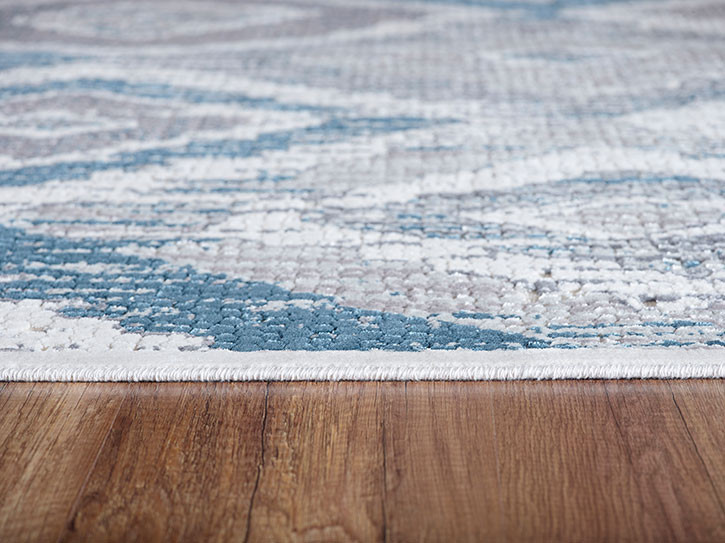 Dynamic Rugs Mosaic 1669-115 Cream/Grey/Blue Area Rug