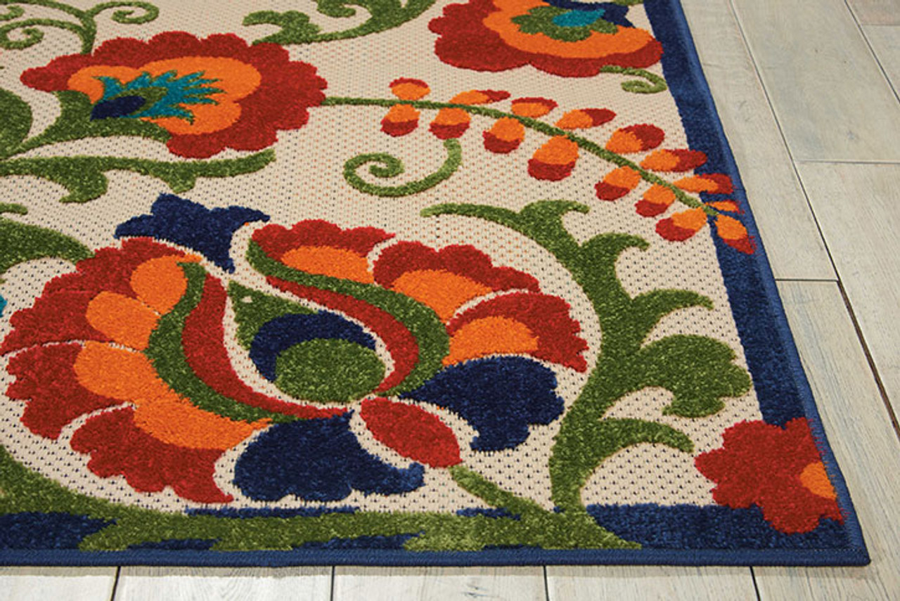 Nourison Aloha ALH17 Multicolor Area Rug Detail