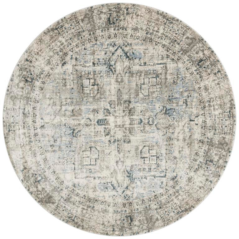 Loloi Anastasia AF-20 Blue/Slate Area Rug Round