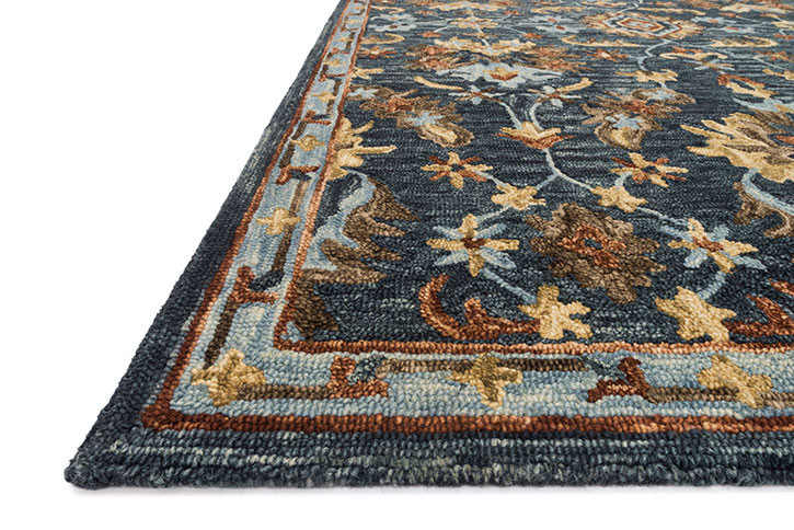 Loloi Victoria VK-14 Denim/Multi Area Rug - Carpet & Tile Mart