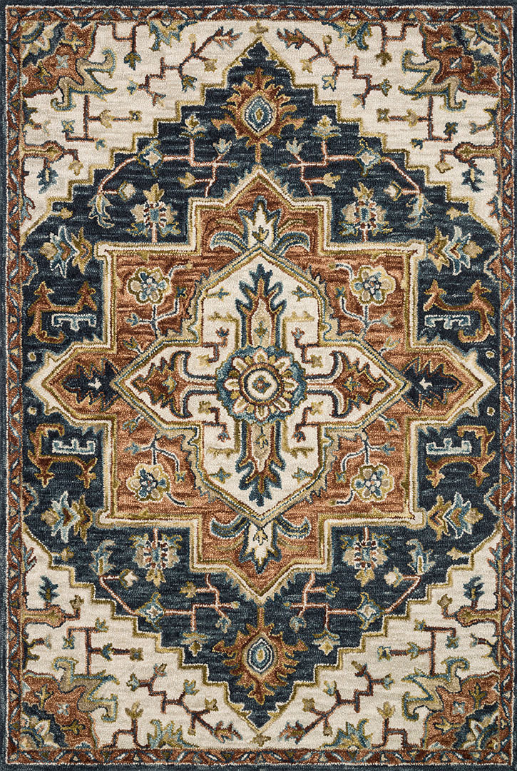 Loloi Victoria VK-19 Blue/Multi Area Rug - Carpet & Tile Mart