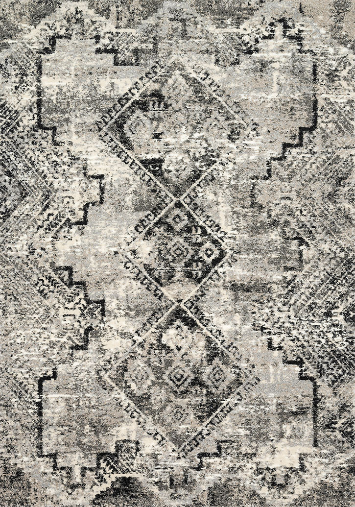 Loloi Viera VR-10 Grey/Black Area Rug - Carpet & Tile Mart