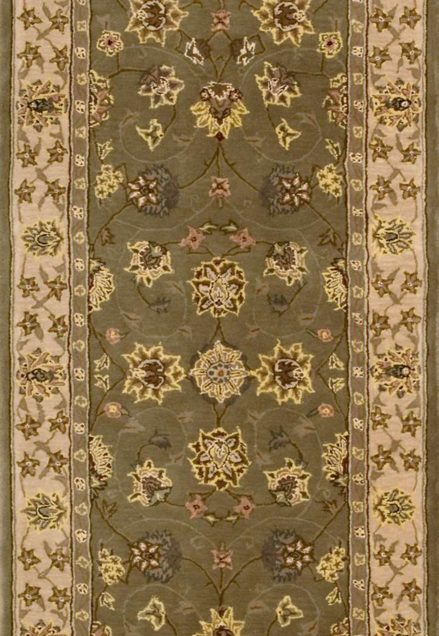 Nourison 2000 2003 Olive 2'6" Wide Hall and Stair Runner