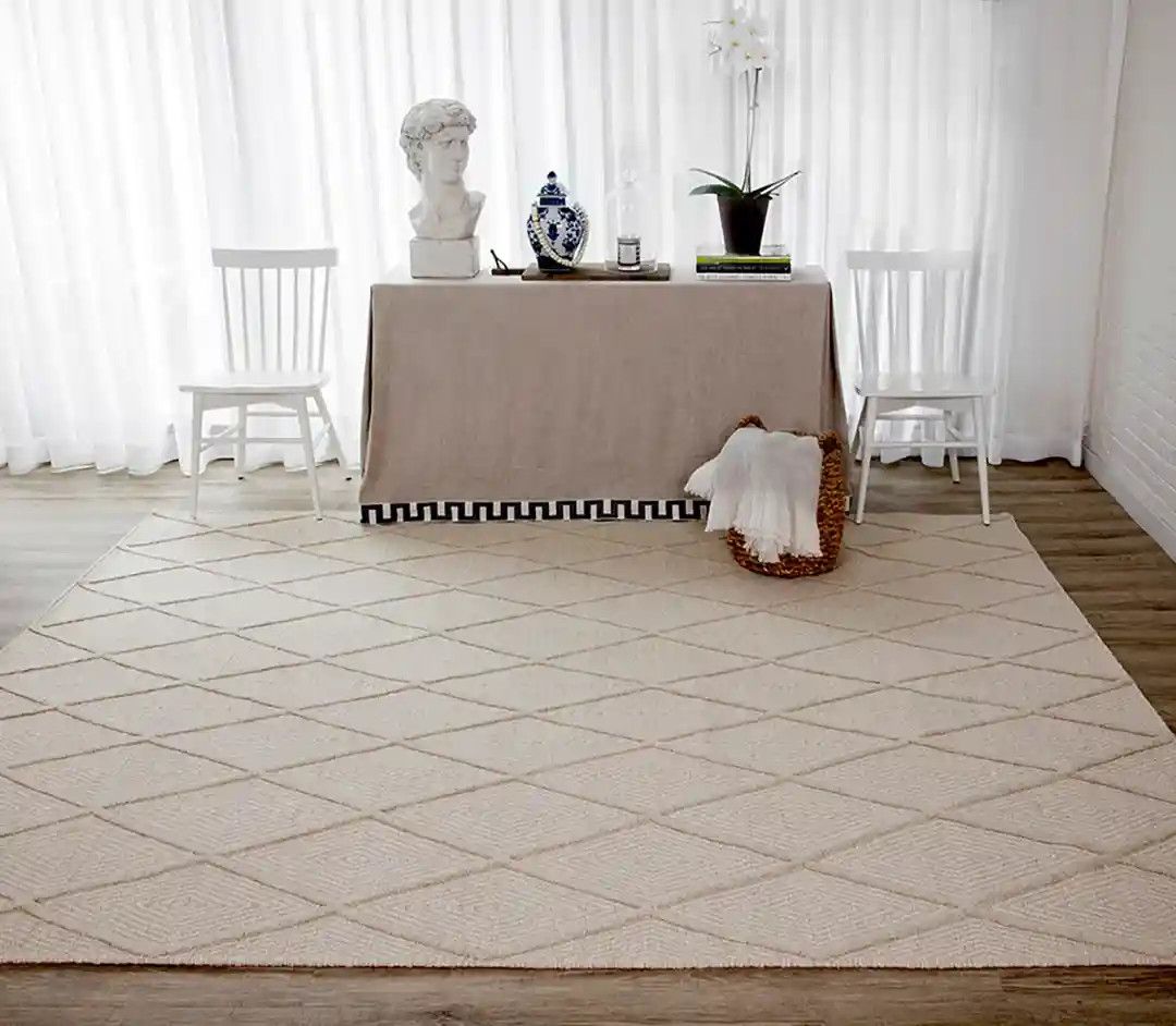 Erin Gates by Momeni Langdon LGD-3 Spring Beige Area Rug Room Scene
