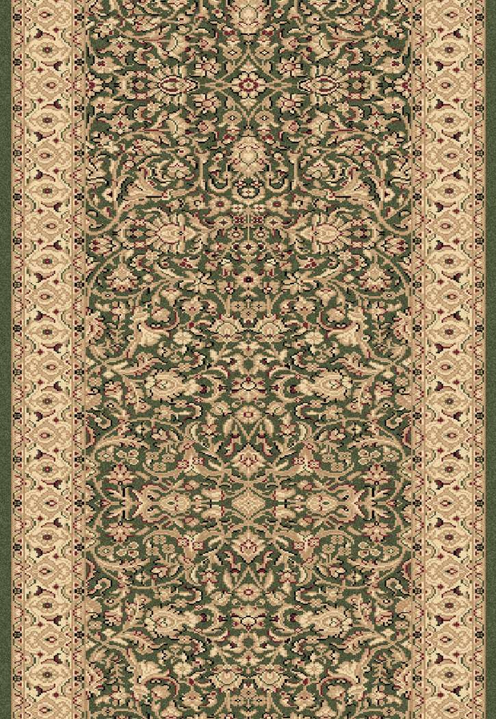 Dynamic Rugs Legacy 58004-420 Green 2'2" Wide Hall and Stair Runner
