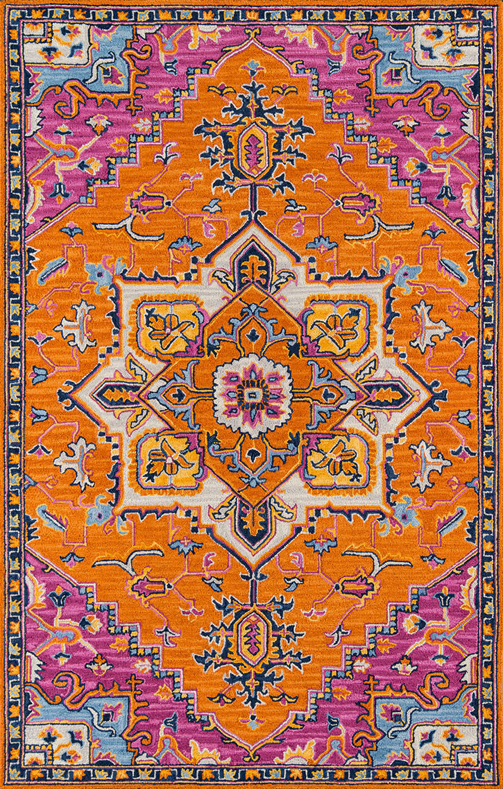 Momeni Ibiza IBI-2 Orange Area Rug - Carpet & Tile Mart