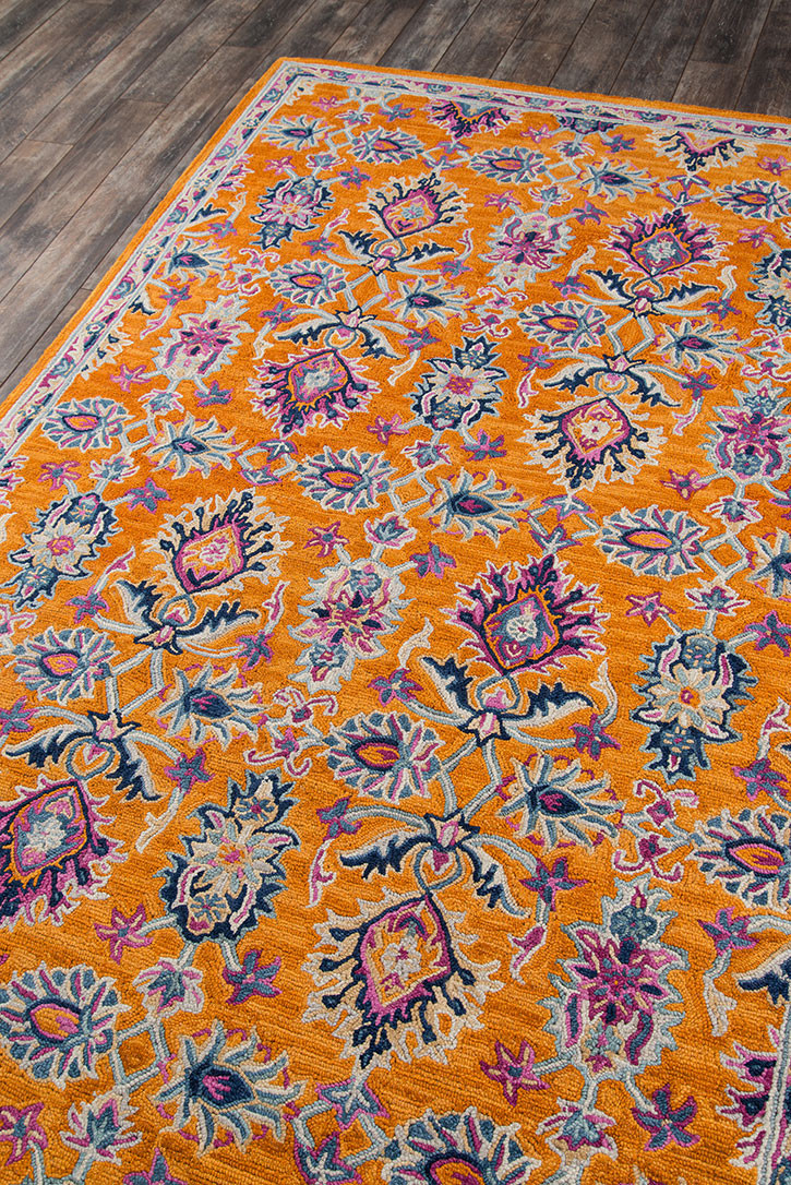 ヒムヒム④ Momeni Ibiza IBI-4 Orange Area Rug - Carpet & Tile Mart