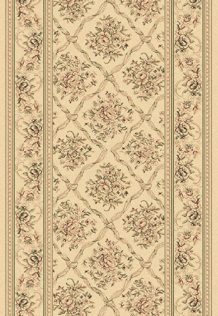 Dynamic Rugs Legacy 58018-100 Ivory 2'2" Wide Hall and Stair Runner