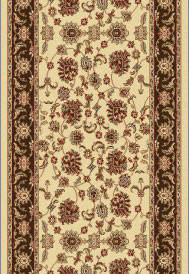 Dynamic Rugs Legacy 58020-160 Cream Brown 2'2" Wide Hall and Stair Runner