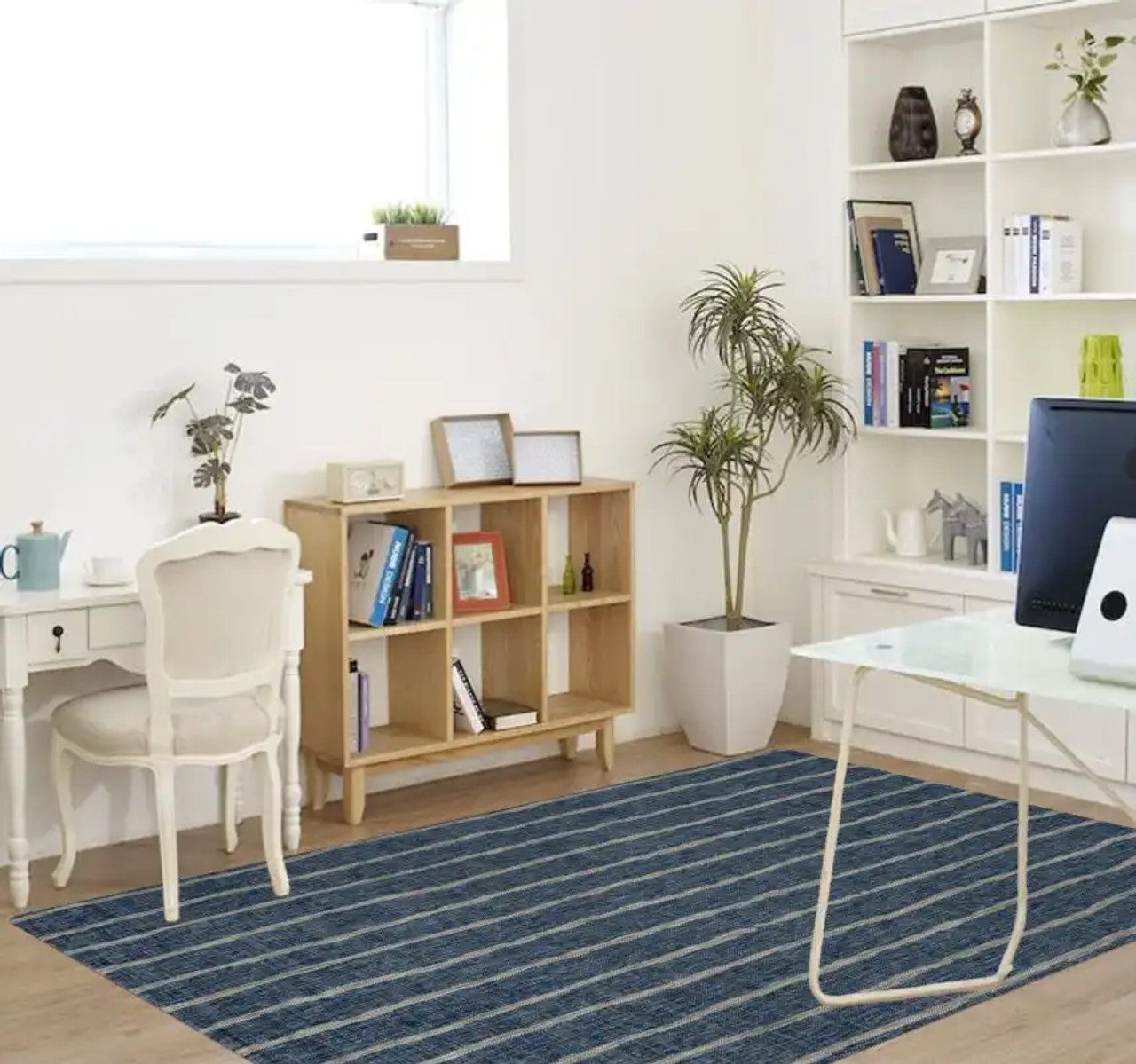 Novogratz by Momeni Villa VI-03 Sicily Blue Area Rug Room Scene