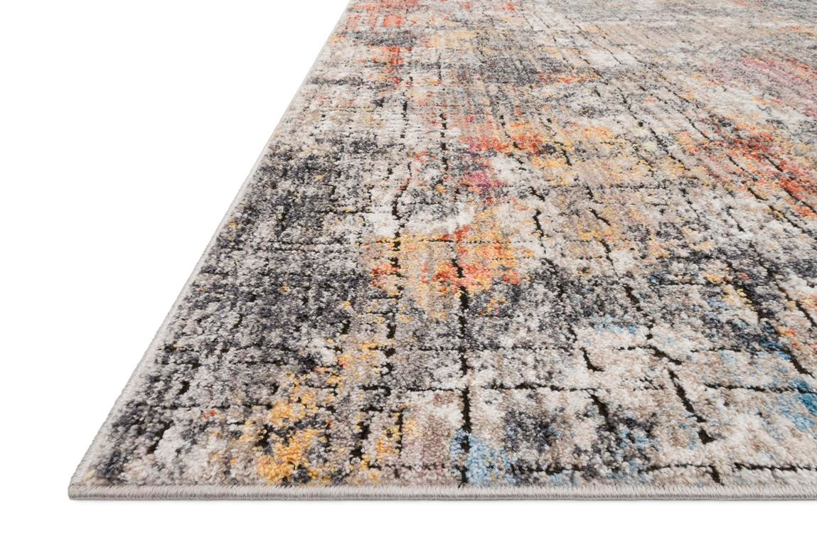 Loloi Medusa MED-07 Graphite/Sunset Area Rug Angle