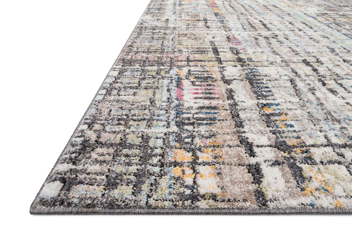 Loloi Medusa MED-08 Charcoal/Multi Area Rug Angle
