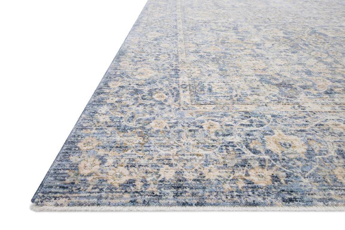 Loloi Pandora PAN-01 Blue/Gold Area Rug Angle
