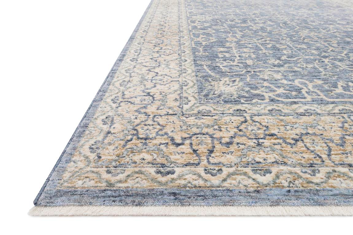 Loloi Pandora PAN-04 Dark Blue/Ivory Area Rug Angle