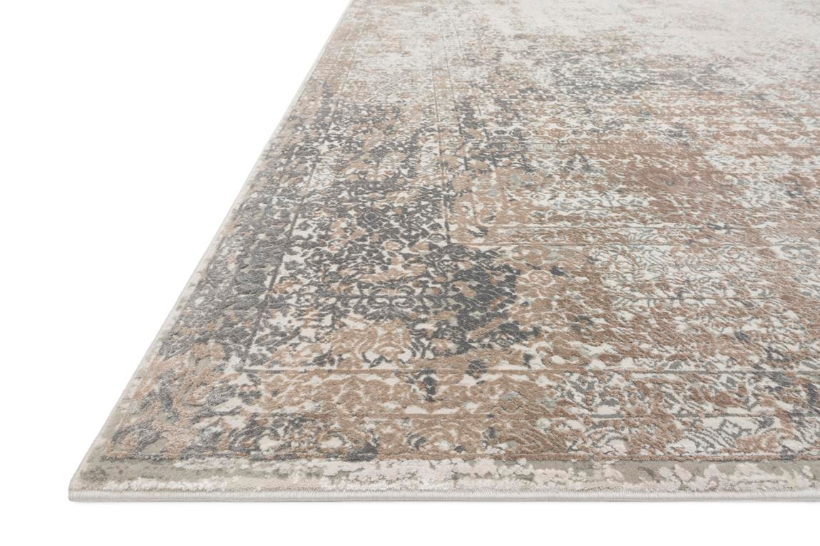 Loloi Sienne SIE-01 Ivory/Pebble Area Rug Angle