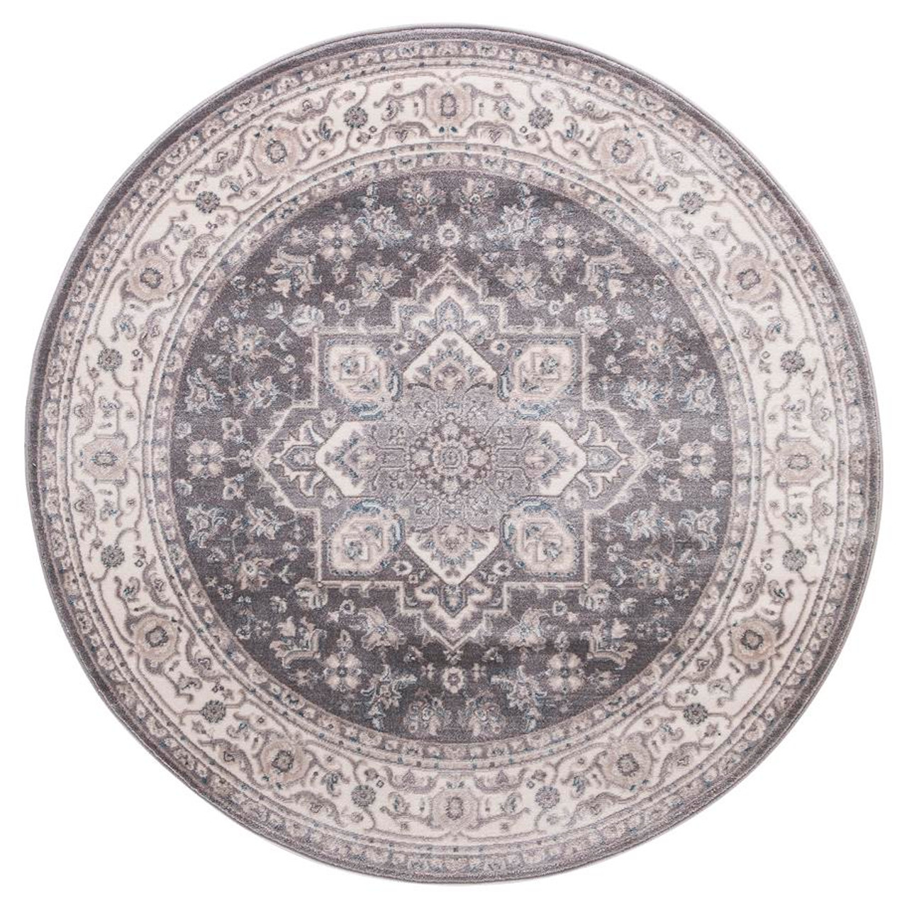 Concord Global Trading Lara 4546 Heriz Gray Round Area Rug