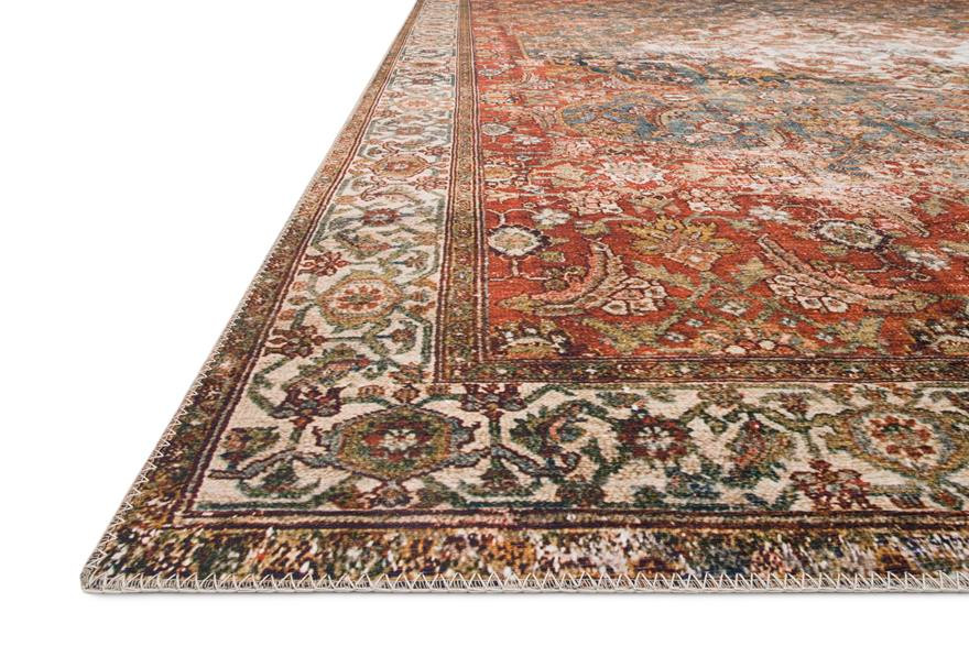 Loloi II Layla LAY-05 Ocean/Multi Area Rug Angle