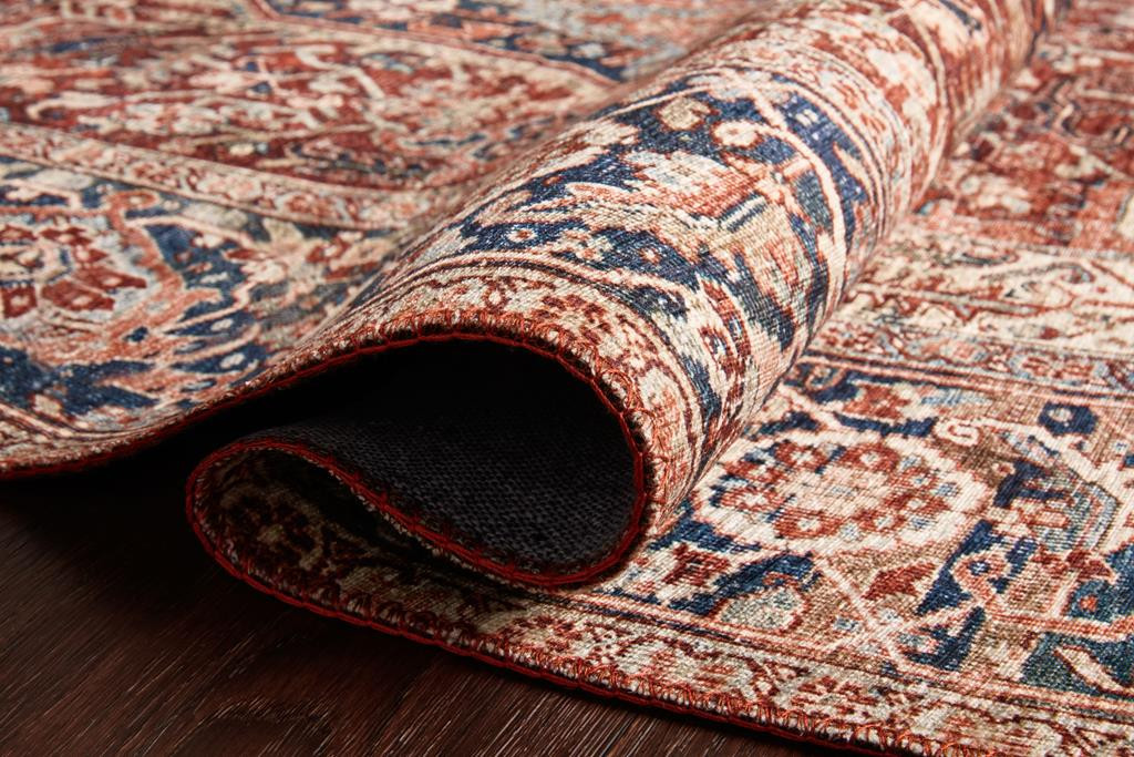 Loloi II Layla LAY-08 Red/Navy Area Rug Pile