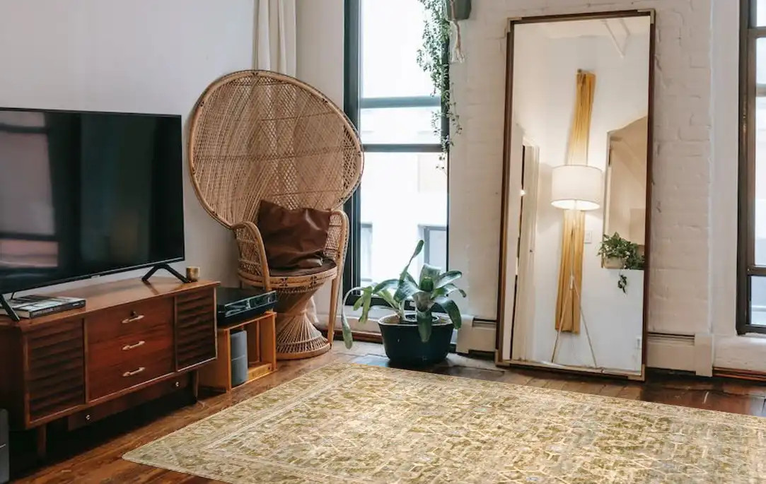 Loloi Revere REV-07 Avocado/Multi Area Rug Room Scene