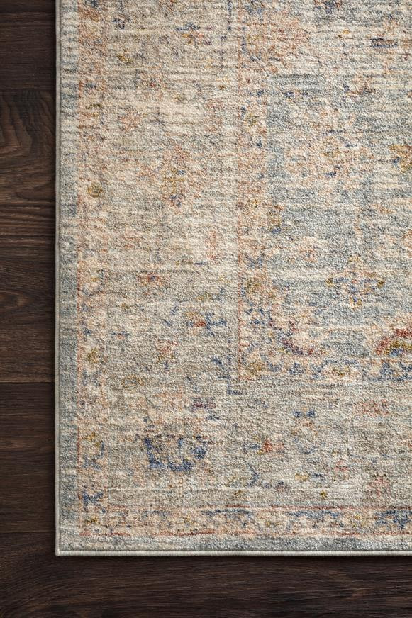 Loloi Revere REV-09 Light Blue/Multi Area Rug Corner
