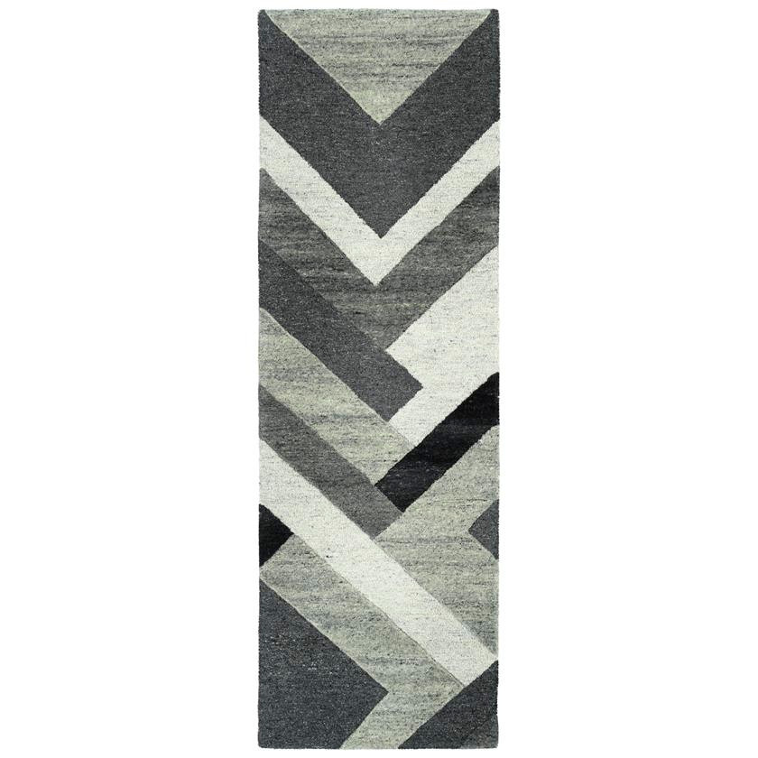Kaleen Alzada ALZ03-38 Charcoal Runner Area Rug