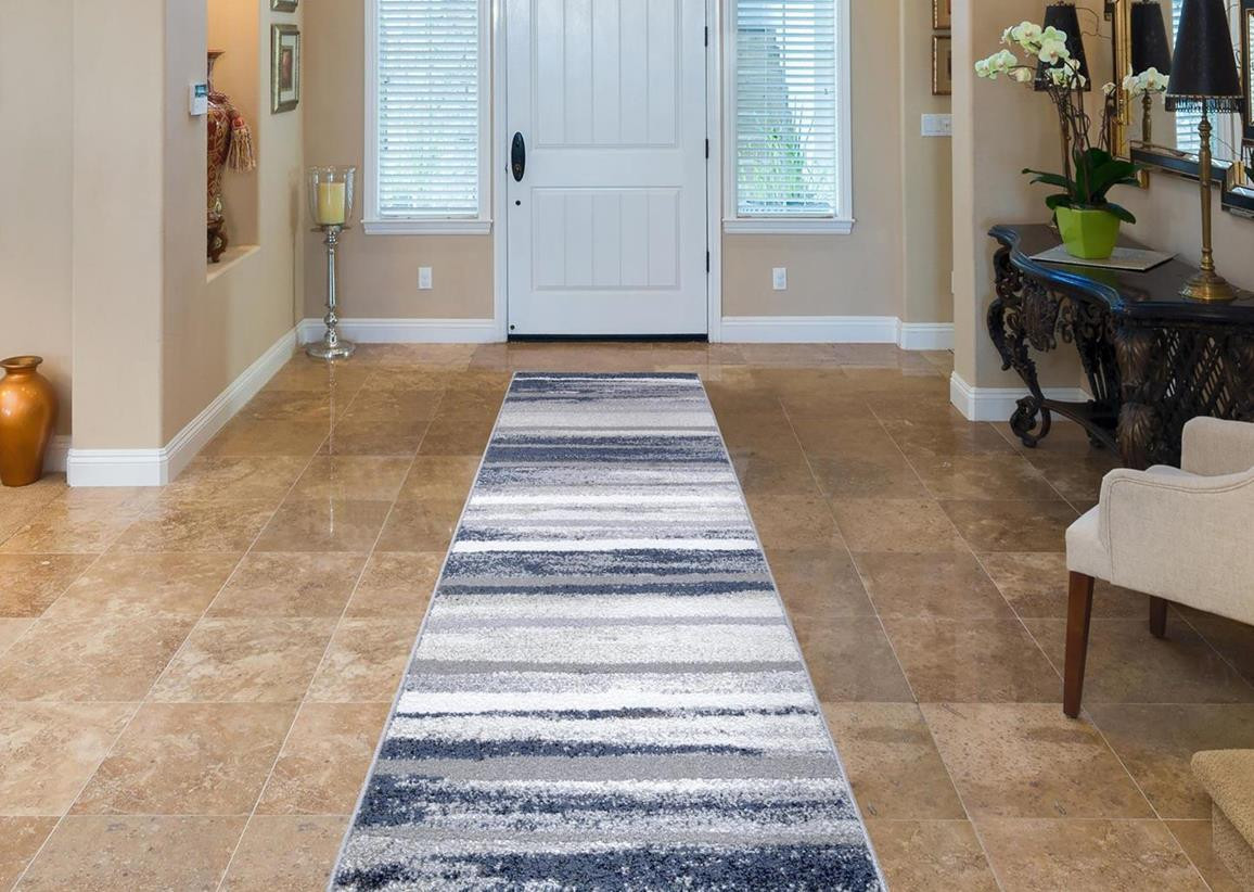 Concord Global Trading Charlotte 4846 Retro Blue Area Rug