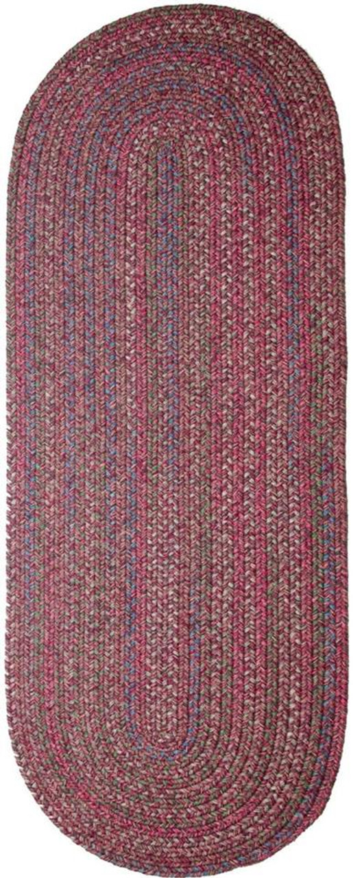 Rhody Rug Sophia SO45 Burgundy Red Multi Runner Area Rug