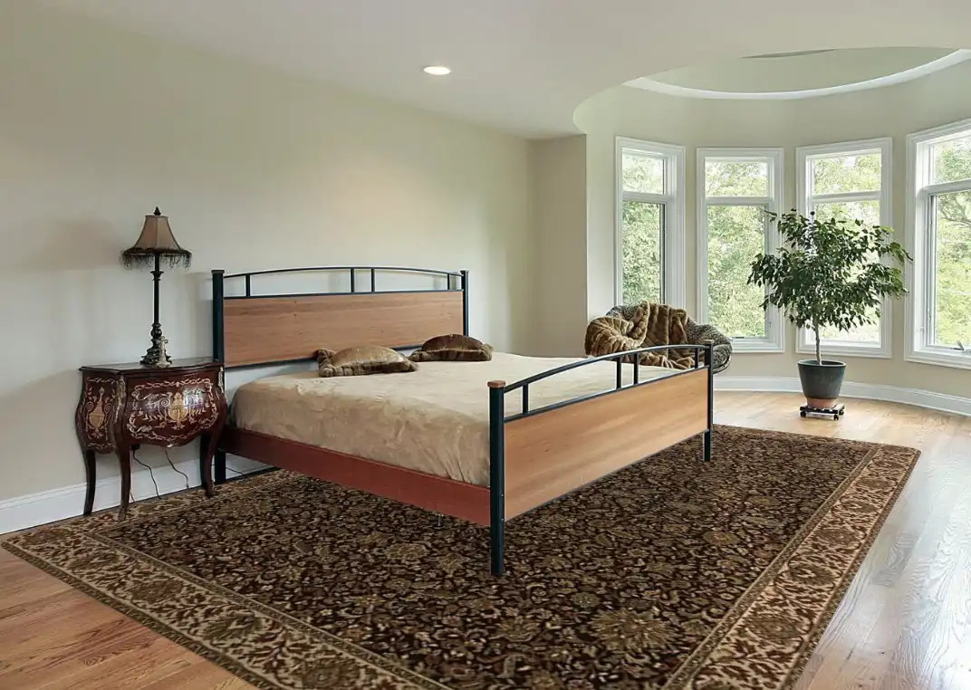 A R F A T 786* ！BRAUN 94M*12個 Oriental Weavers Ariana 95N Dark Brown Area Rug - Carpet & Tile Mart