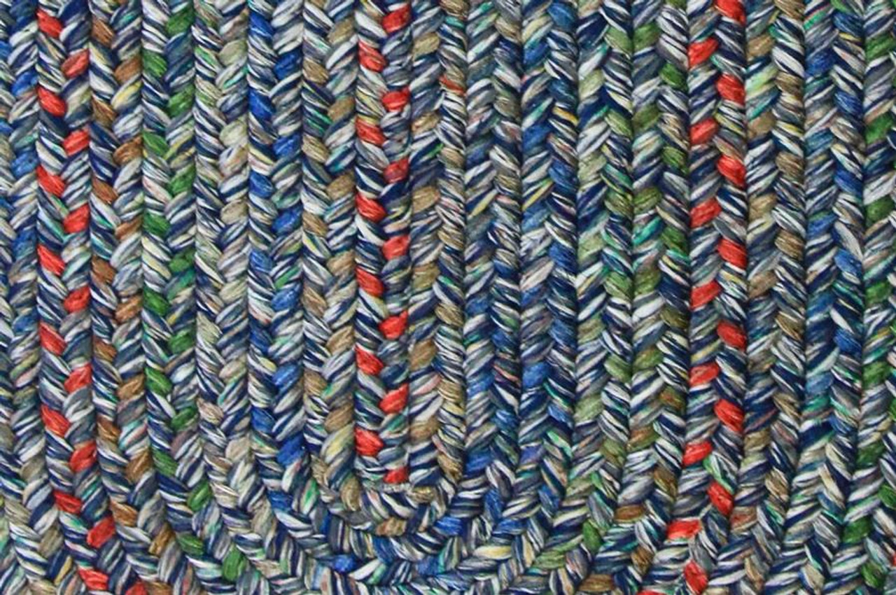 Rhody Rug Sophia SO95 Denim Blue Multi Area Rug Detail