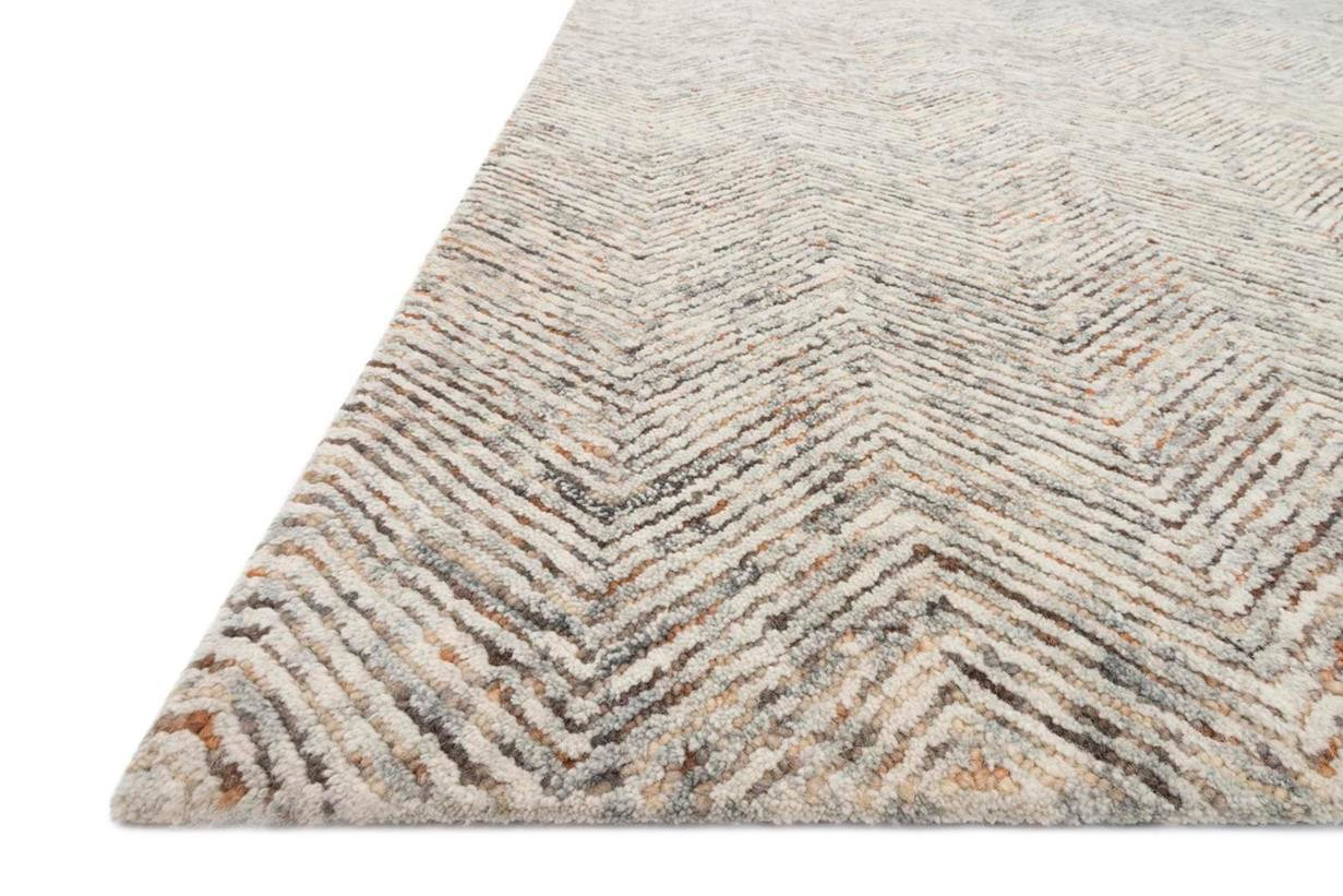Loloi Peregrine PER-02 Lt. Grey/Multi Area Rug Angle