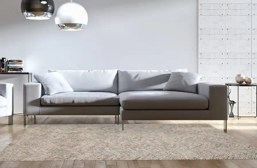 Loloi Peregrine PER-02 Lt. Grey/Multi Area Rug Room Scene