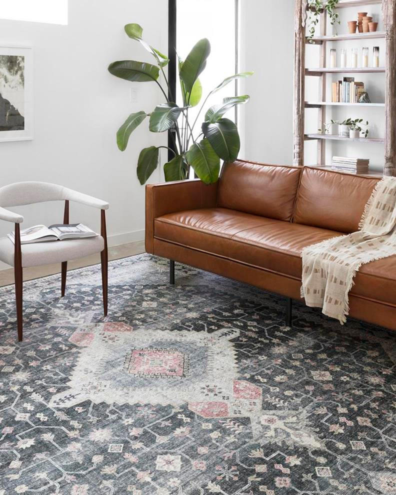 Loloi II Skye SKY-02 Charcoal/Multi Area Rug Room Scene