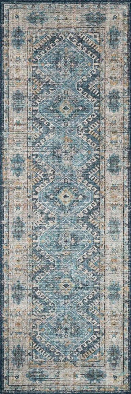 Loloi II Skye SKY-03 Denim/Natural Runner Area Rug