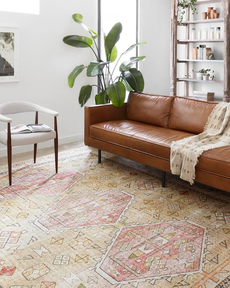 Loloi II Skye SKY-04 Gold/Blush Area Rug - Carpetmart.com - Carpet