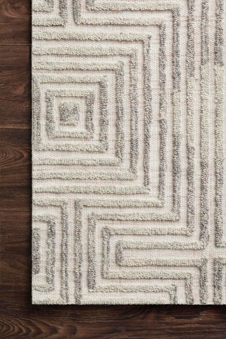 Loloi Ehren EHR-02 Grey/Silver Area Rug Corner